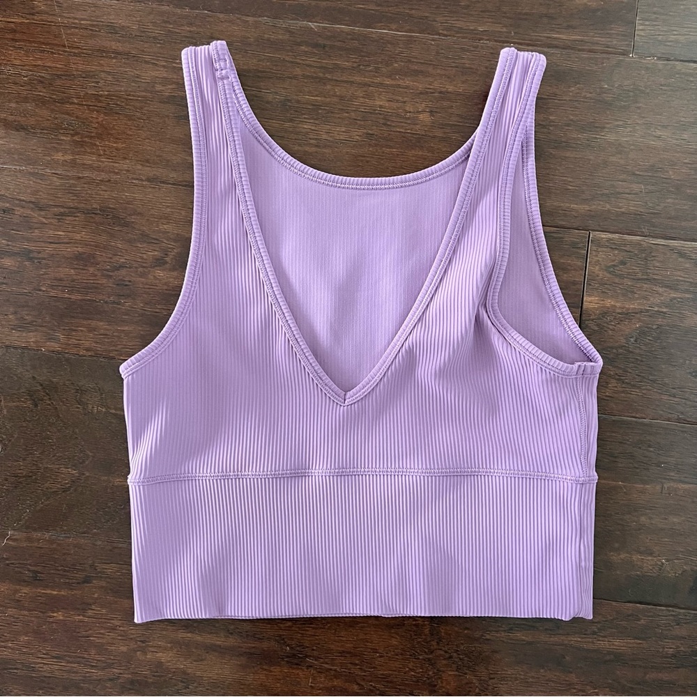 Lululemon power pivot ribbed tank size 6